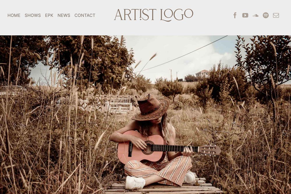 Singer Songwriter Budget Website Design By MangoTree Media